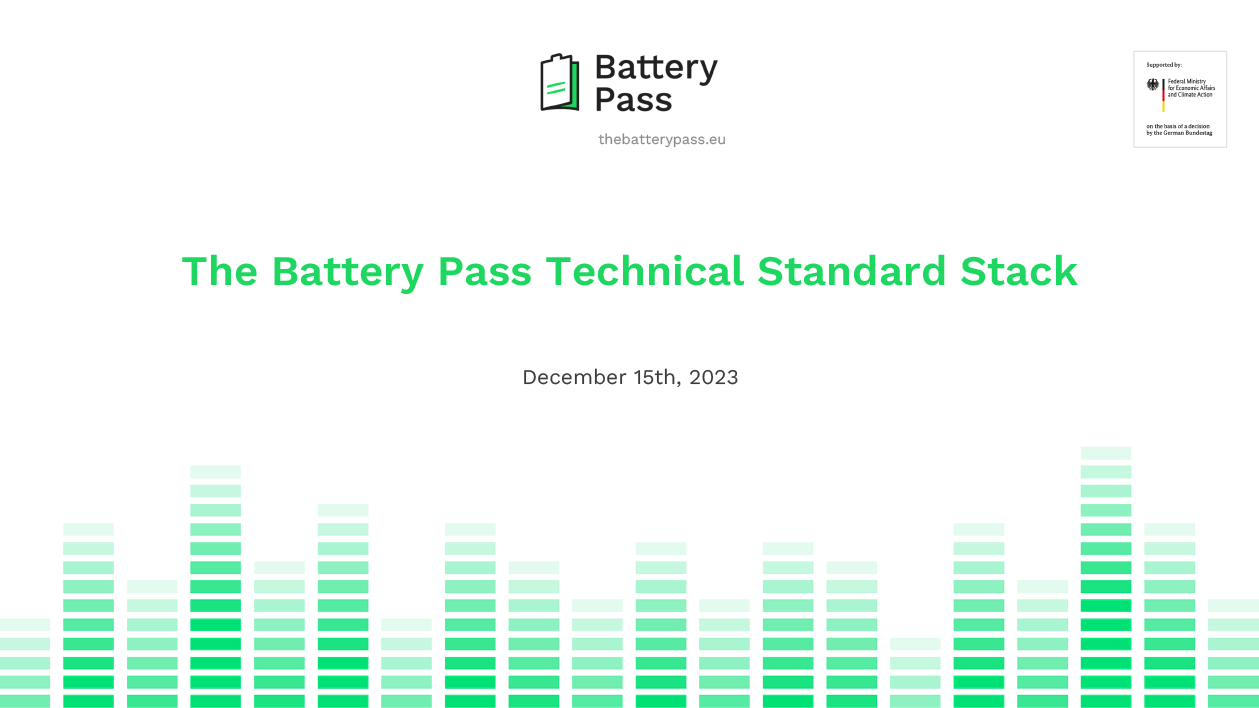 Battery Pass technical standard cover